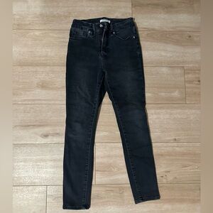 Good American Good Legs Crop Size 0 26 Black Skinny Jeans